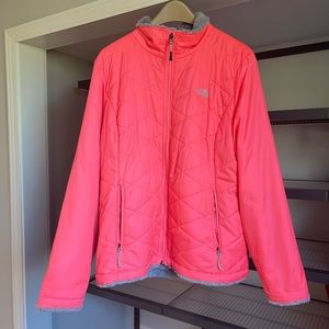 XL Hot Pink north face coat